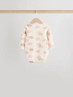 Multipacks|Rompertjes En Hemdjes|Next Roze - Set van 5 rompers met lange mouwen