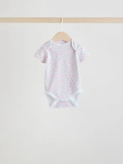 Rompertjes En Hemdjes*Next Roze - Short Sleeve Baby Bodysuit