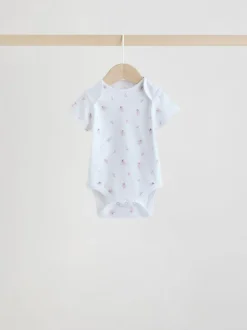Rompertjes En Hemdjes*Next Roze - Short Sleeve Baby Bodysuit