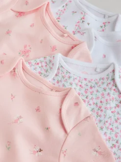 Rompertjes En Hemdjes*Next Roze - Short Sleeve Baby Bodysuit