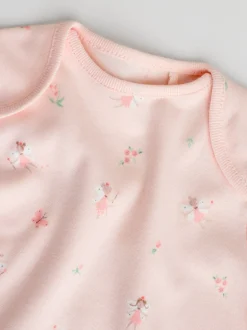 Rompertjes En Hemdjes|Next Roze - Short Sleeve Baby Bodysuit