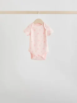 Rompertjes En Hemdjes|Next Roze - Short Sleeve Baby Bodysuit