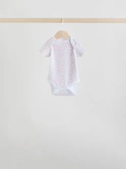 Rompertjes En Hemdjes|Next Roze - Short Sleeve Baby Bodysuit