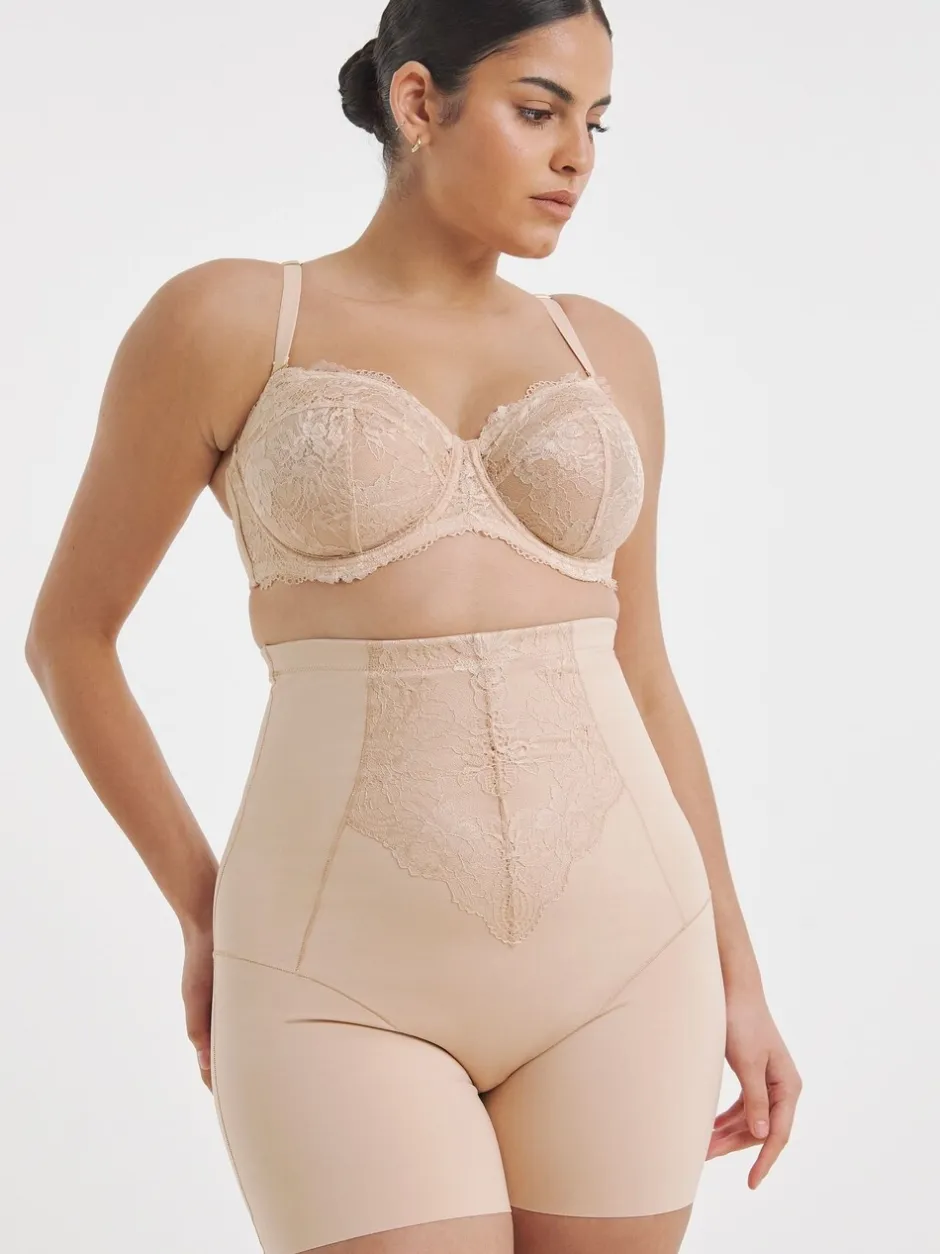 Shapewear*Simply Be - Magisculpt Ella Lace Thighshaper Frim Control Shapewear & solutions Roze