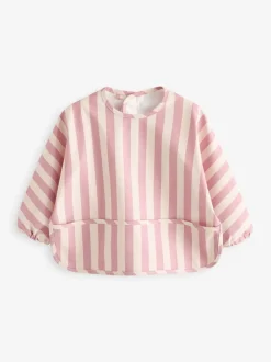 Slabbetjes|Next Roze - Slabbetje met mouwen voor spenen en voeden
