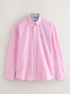 Formele Overhemden|Shirts|Next Roze - Slim Fit - Oxford-hemd met lange mouwen