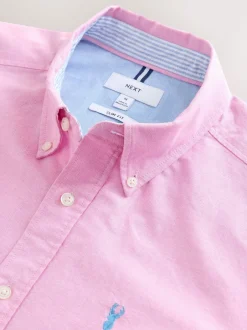 Formele Overhemden|Shirts|Next Roze - Slim Fit - Oxford-hemd met lange mouwen