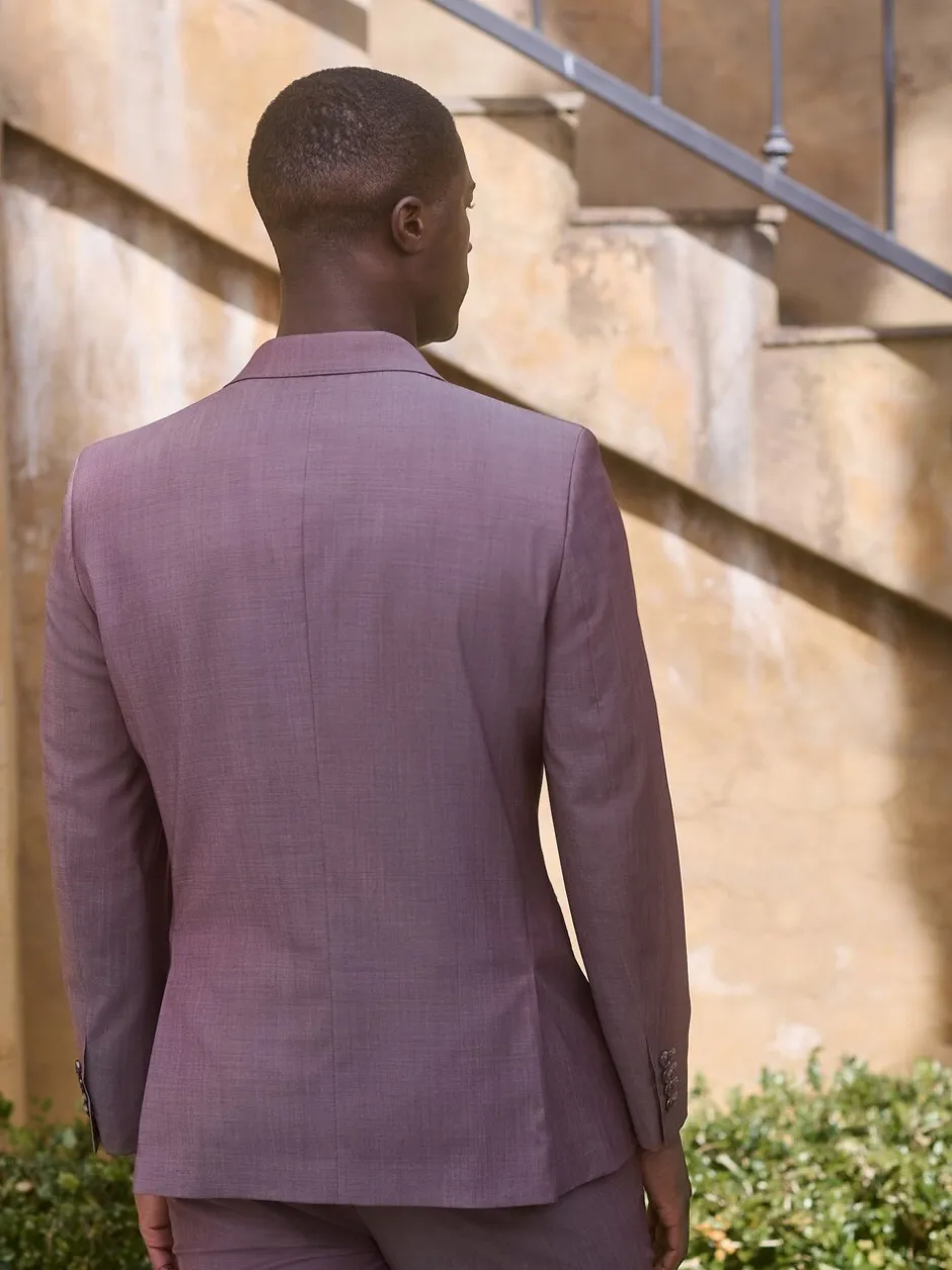 Pakken*Next - Slim Fit Signature Cerutti 100% Italian Wool Suit Jacket Roze