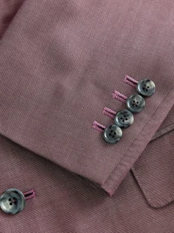Pakken*Next - Slim Fit Signature Cerutti 100% Italian Wool Suit Jacket Roze