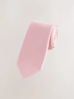 Stropdassen En Pochets*Next Roze - Smal - Stropdas met textuur