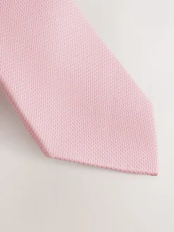 Stropdassen En Pochets*Next Roze - Smal - Stropdas met textuur