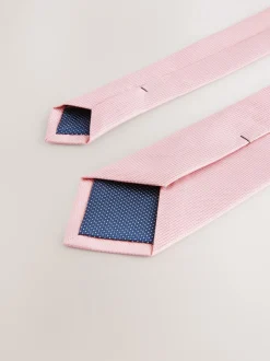 Stropdassen En Pochets*Next Roze - Smal - Stropdas met textuur
