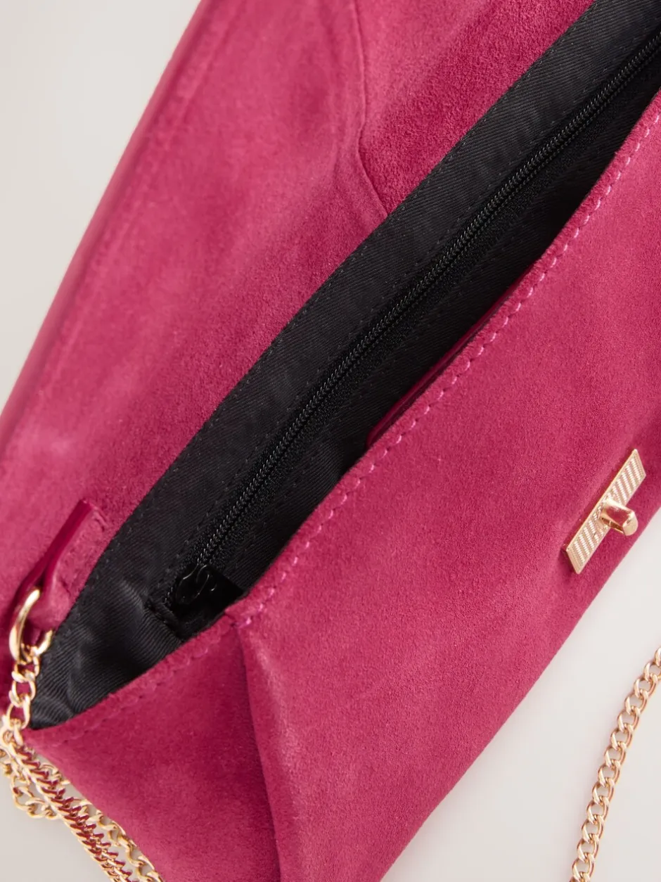 Tassen En Portemonnees*Next Roze - Suède clutch