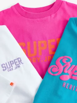 T-Shirts|Superdry - T-Shirts 3 Pack Roze