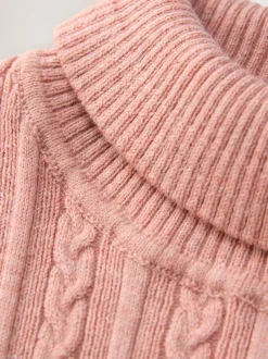 Gebreide Kleding*Next Roze - Trui met rolkraag (3 mnd-10 jr)