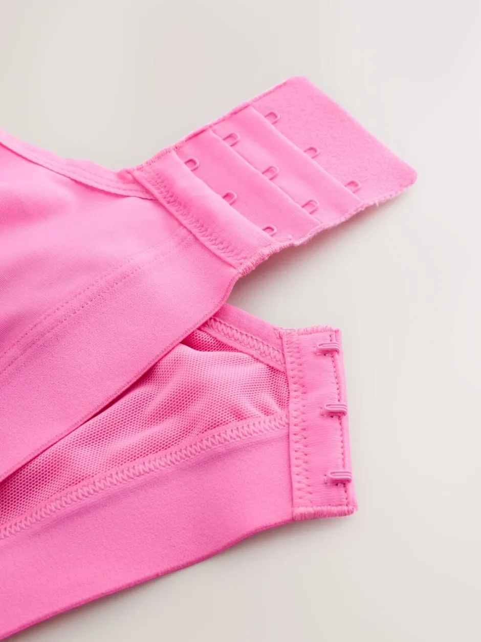 Beha's|Sportkleding|Next - Ultimate Support Non Pad Minimising Bedrade Dry Tech Hoge impact Sportbeha Roze