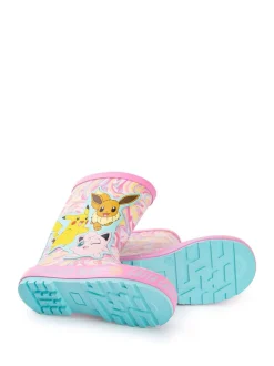 Laarzen*Vanilla Underground - Kids Pokemon Wellies with Handles Roze
