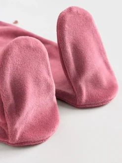 Babypakjes En Babypyjama's|Next Roze - Velour Baby Sleepsuits 2 Pack (0mths-2yrs)