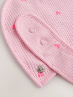 Slabbetjes*Next Roze - Verpakking met 5 babyslabbetjes