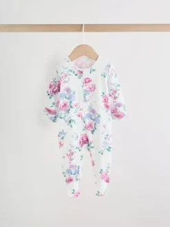 Babypakjes En Babypyjama's|Next Roze - Verpakking van 3 babypyjama's met tweewegrits (0-2 jr)