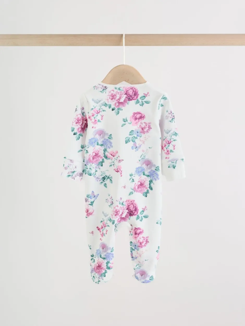 Babypakjes En Babypyjama's|Next Roze - Verpakking van 3 babypyjama's met tweewegrits (0-2 jr)