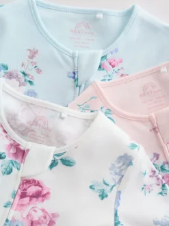 Babypakjes En Babypyjama's|Next Roze - Verpakking van 3 babypyjama's met tweewegrits (0-2 jr)