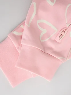 Multipacks|Babypakjes En Babypyjama's|Next - Verpakking van 4 Baby pyjama's met tweewegrits en Print (0mnd -3jr) Roze