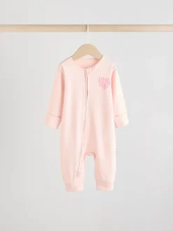 Multipacks|Babypakjes En Babypyjama's|Next - Verpakking van 4 Baby pyjama's met tweewegrits en Print (0mnd -3jr) Roze