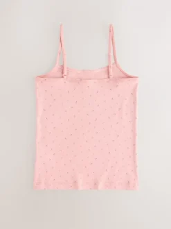 Alle Ondergoed*Next - Verpakking van 3 cami topjes met bandjes en print (1,5 - 16 jr) Roze