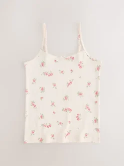 Alle Ondergoed*Next - Verpakking van 3 cami topjes met bandjes en print (1,5 - 16 jr) Roze