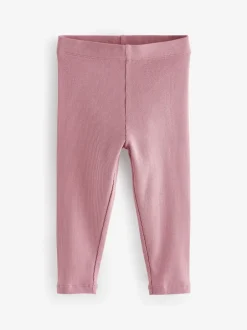 Multipacks|Broeken En Leggings|Next - Verpakking van 5 geribbelde Leggings (3mnd -7jr) Roze