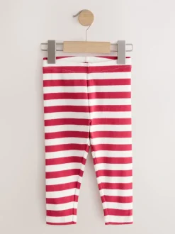 Broeken En Leggings|Next - Verpakking van 5 geribbelde Leggings (3mnd -7jr) Roze