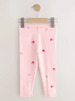 Broeken En Leggings|Next - Verpakking van 5 geribbelde Leggings (3mnd -7jr) Roze