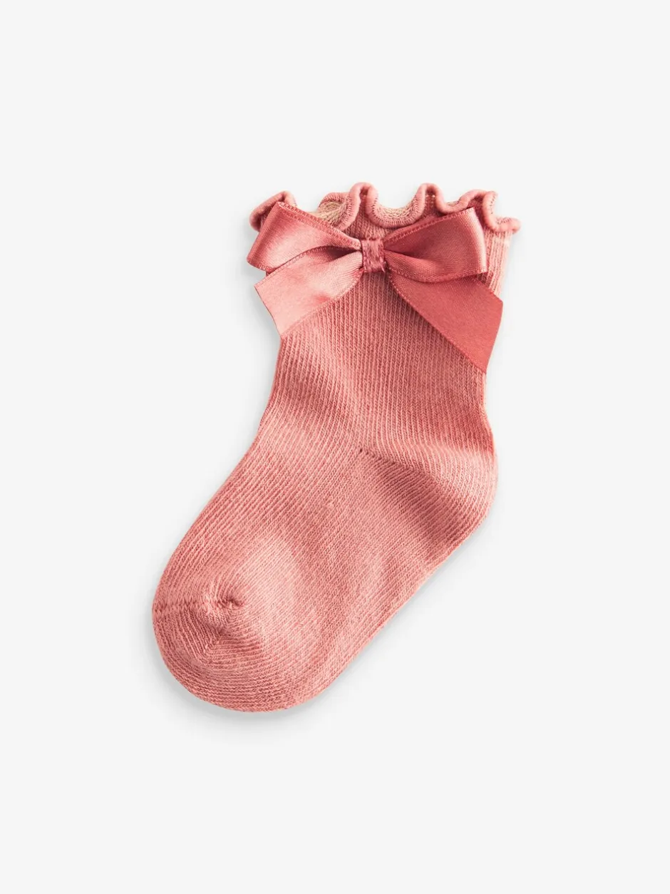 Gelegenheidskleding|Sokken En Panty's*Next - Verpakking van 5 paar babysokken met strik (0 mnd-2 jr) Roze