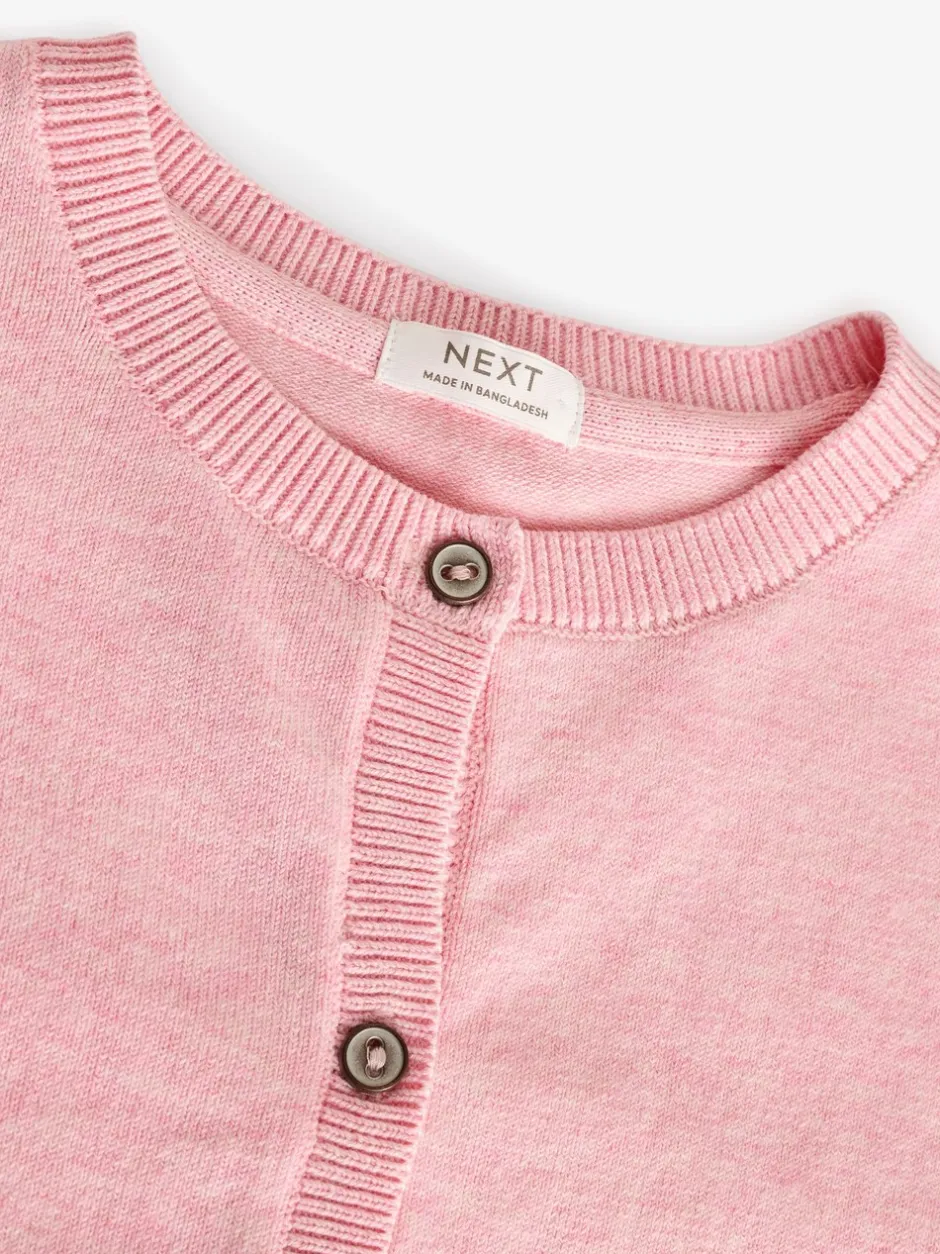 Gebreide Kleding|Next - Vest met knopen 3jr-16jr (3mnd-16jr) Roze