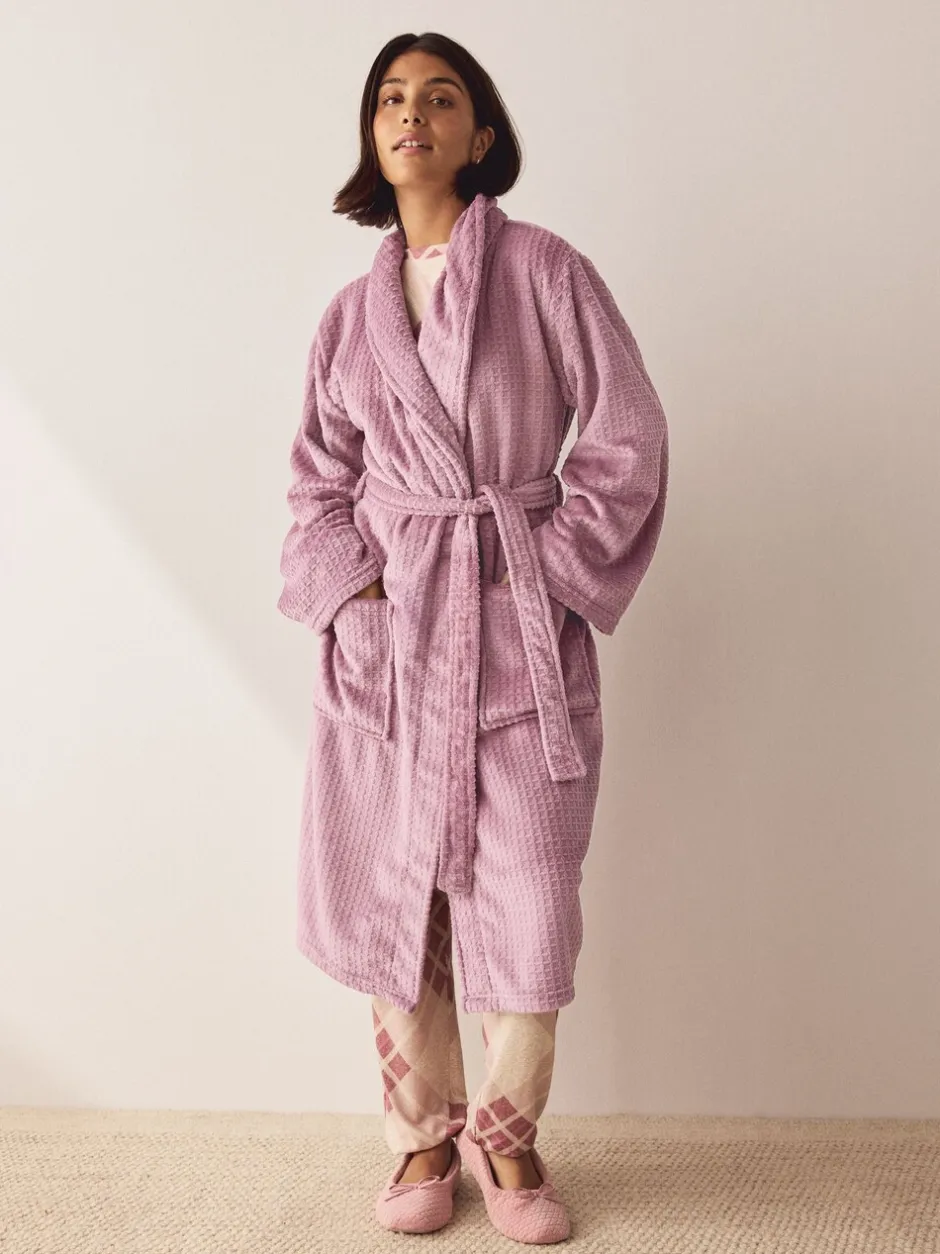 Badjassen|Alle Nacht- En Loungekleding*Next - Waffle Cosy Robe Roze