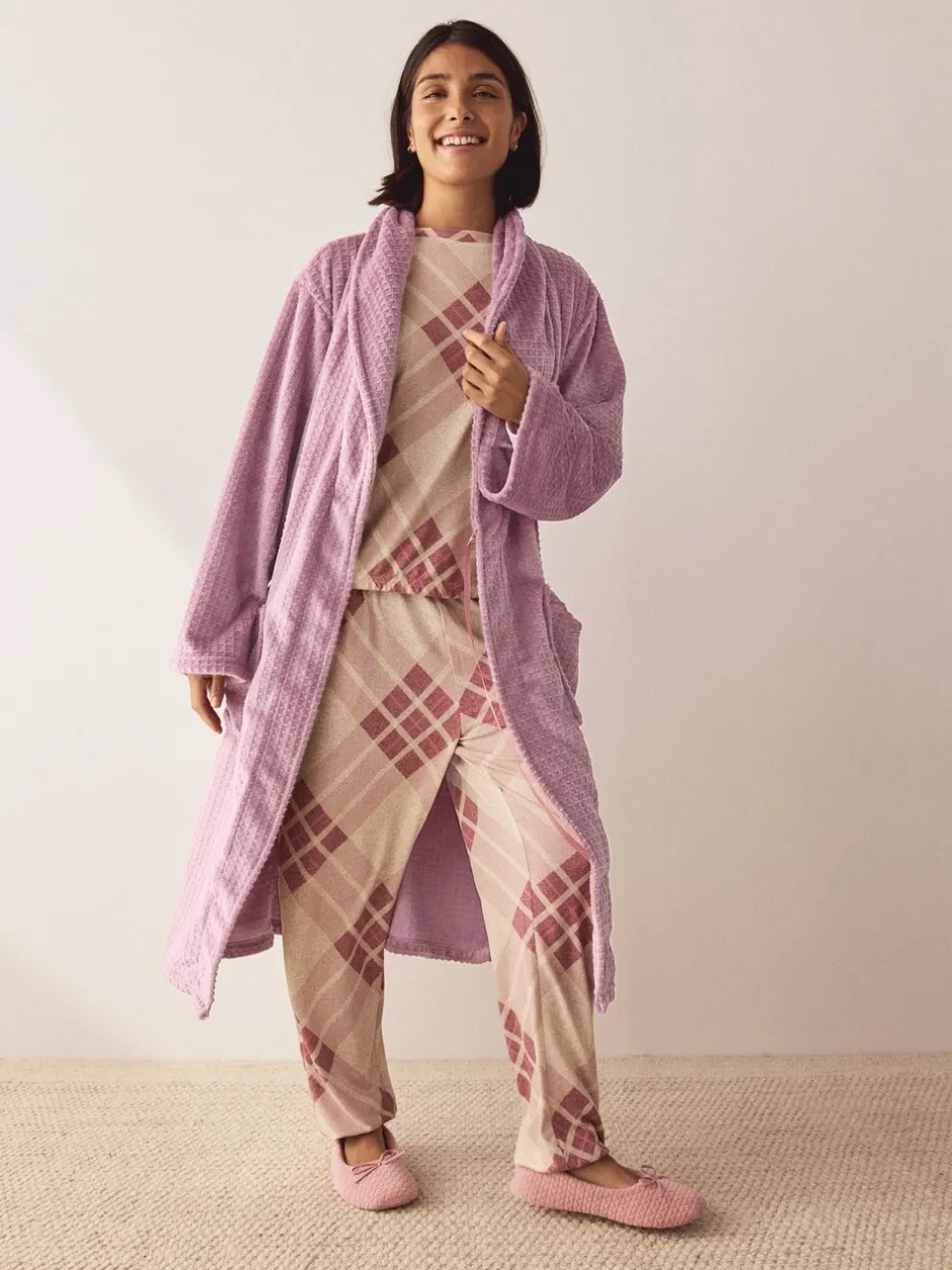 Badjassen|Alle Nacht- En Loungekleding*Next - Waffle Cosy Robe Roze