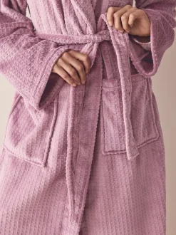 Badjassen|Alle Nacht- En Loungekleding*Next - Waffle Cosy Robe Roze
