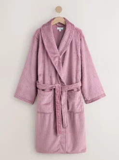 Badjassen|Alle Nacht- En Loungekleding*Next - Waffle Cosy Robe Roze