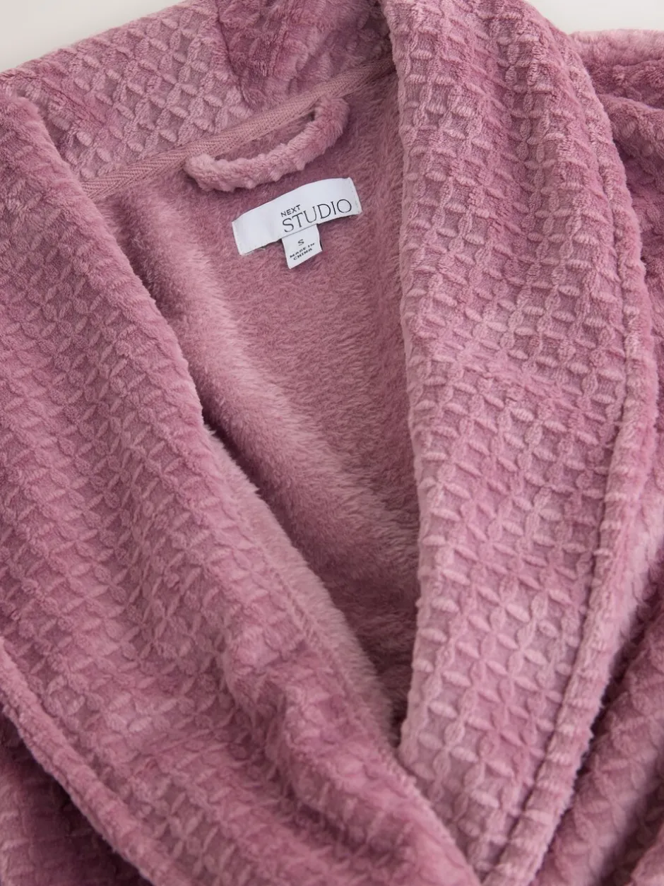 Badjassen|Alle Nacht- En Loungekleding*Next - Waffle Cosy Robe Roze
