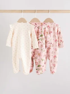 Multipacks|Babypakjes En Babypyjama's*Next Roze - 2-weg slaappakjes met ritssluiting, set van 3 (0-2jr)