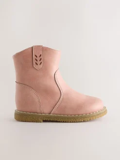 Boots*Next - Western enkellaarsjes Roze