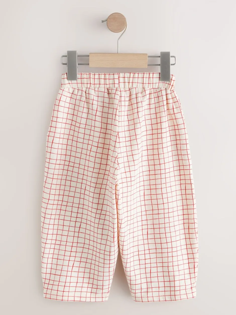 Broeken En Leggings|Next - Embellished Barrel Trousers (3mths-7yrs) Roze aardbei