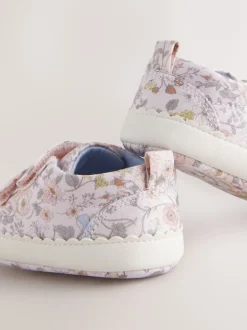 Sneakers|Next - Babyschoentjes met klittenbandsluiting (0 - 24 mnd) Roze bloemen