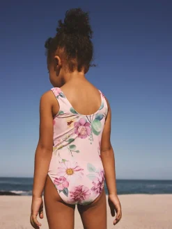 Badkleding|Badkleding*Next - Badpak (3 mnd-7 jr) Roze bloemen