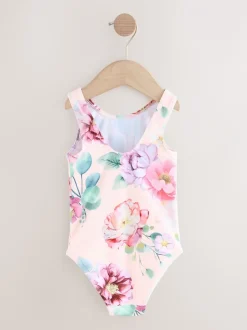 Badkleding|Badkleding*Next - Badpak (3 mnd-7 jr) Roze bloemen