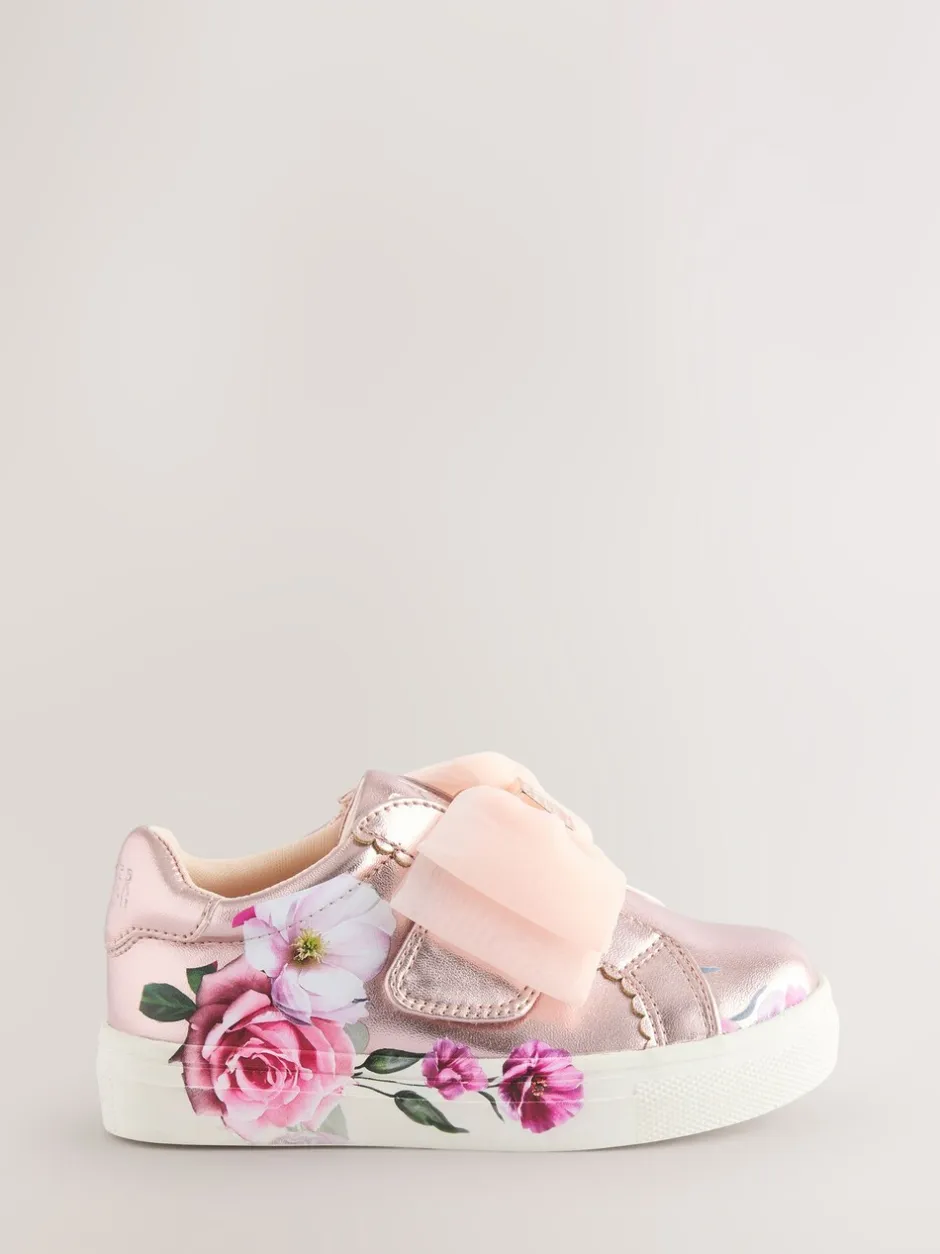 Sneakers|Baker by Ted Baker - - Organza Corsage sneakers voor meisjes Roze bloemen