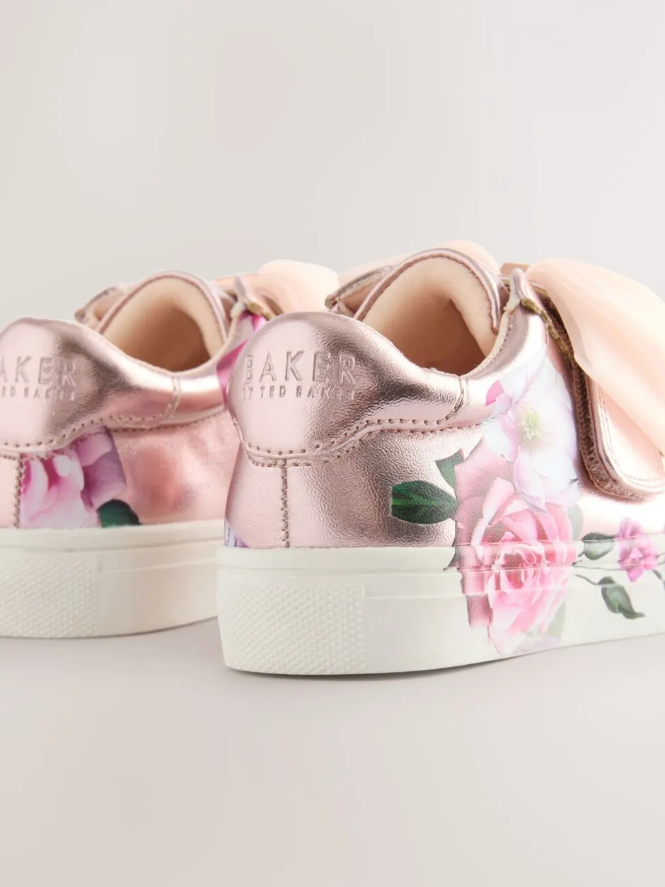 Sneakers|Baker by Ted Baker - - Organza Corsage sneakers voor meisjes Roze bloemen