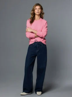 Gebreide Kleding|Next Roze bloemetjes - Superzachte trui met ronde hals en lange mouwen