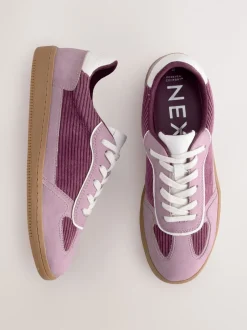 Sneakers*Next Roze corduroy - Forever Comfort® vetersneakers